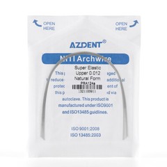 50X Dental Orthodontic Super Elastic Niti Arch Wire ROUND 012 Upper Nature