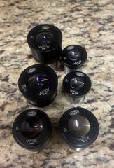 6 Olympus Microscope WFX Bi Eyepieces Magnification 10X & 15X- 47mm