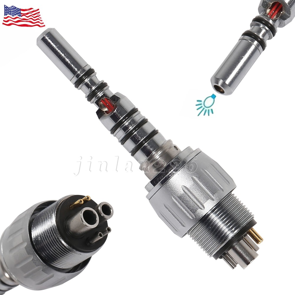 Fit KaVo MULTIflex LUX LED Style Dental Handpiece Coupling Coupler 6 Pin 6 Hole