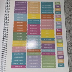 Pastel Pop Lesson Planner 8.5 inches X 11 inches