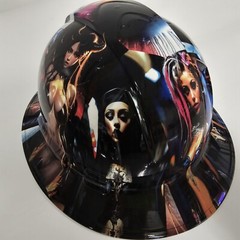 full brim hard hat custom hydro dipped IN WICKED WOMEN / NAUGHTY BOY EXTREME NEW