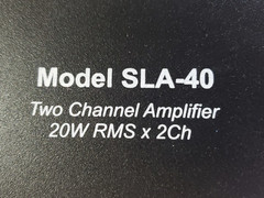 New Stellar Labs SLA40 Compact 40W Stereo Amplifier – 20W x 2 RMS
