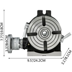 VEVOR 6″ 4-Slot Rotary Table for Milling – Horizontal/Vertical Dividing Plates