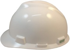 MSA V-Gard Large JUMBO Cap Style Hard Hat – White