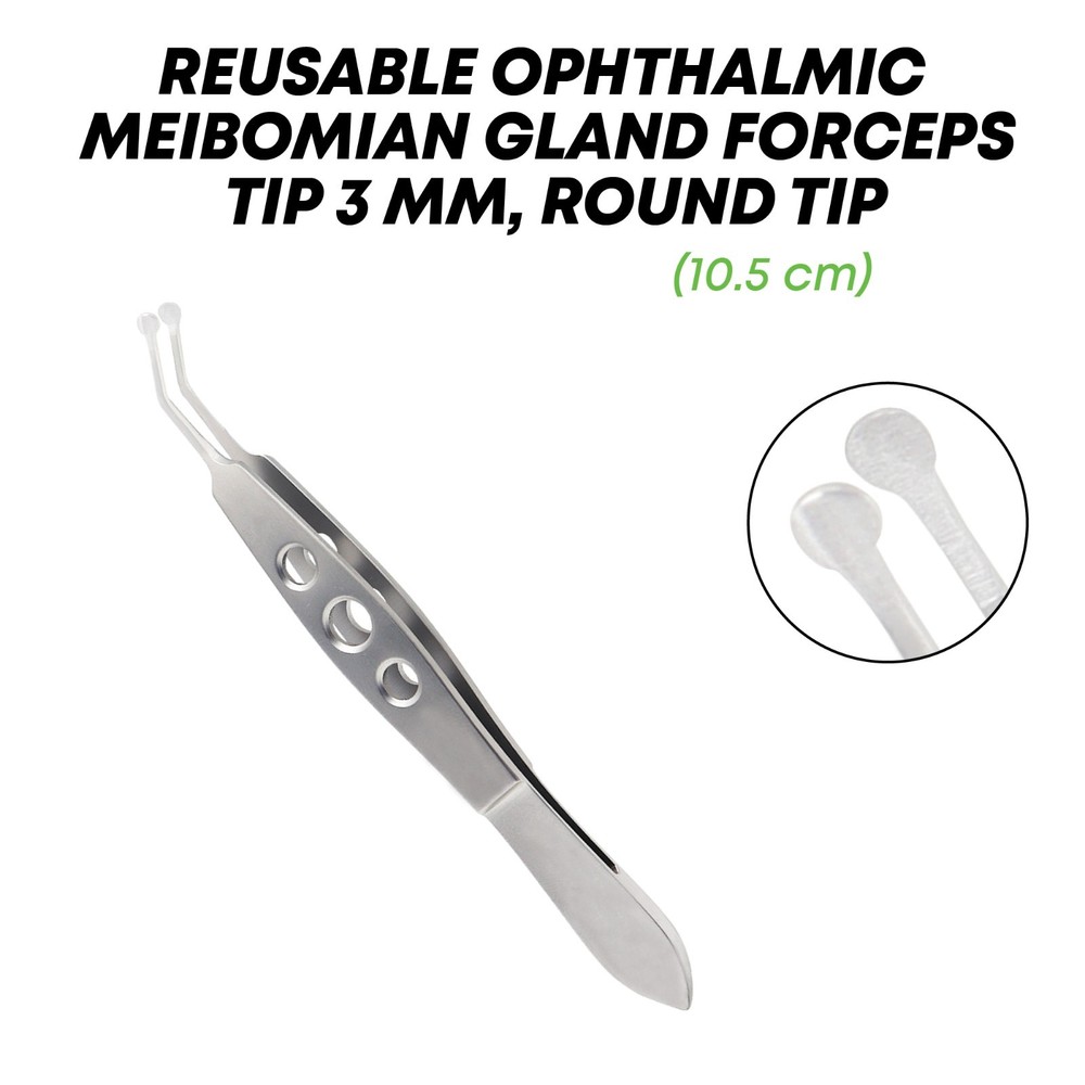 Meibomian Gland Forceps Expressor Tweezer 3 mm Ophthalmic Instruments German