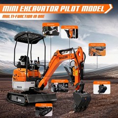 20HP Kubota EPA Mini Excavator | Hydraulic Thumb, Side Tilt & Wide Tracks