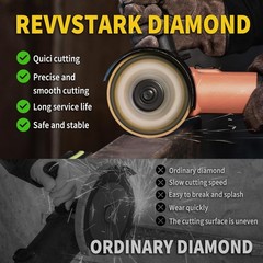 Revvstark 4.5in Diamond Cut Off Wheel 7/8″ Arbor Metal Cutting Disc