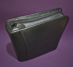 🔥Kirkland Signature Premium Leather 7-Ring Binder New Classic Planner Zip Case
