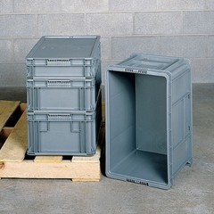 Orbis Nxo2415-9 Blue Straight Wall Container, Blue, Plastic, 24 In L, 15 In W,