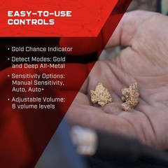 MINELAB Gold Monster 1000 Gold Detector for Adults 5″ Waterproof Search Coil