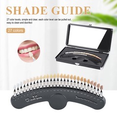 27 Colors Shade Guide 3D Bleaching Shade with Mirror Tooth Bleaching Shadeguide
