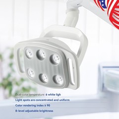 Dental 6 LED Lamp Oral Light Induction Senser Adjustable Lamp for Dental Chair