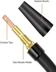 Mig Gun swan neck for TITANIUM Easy-Flux 125 Amp Welder 56355 56359 57861 Parts