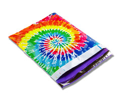10×13 Tie Dye, Aqua Teal Pineapple, Red & Pink Roses Poly Shipping Mailer Combo
