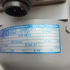 ABM G80/4D63B-4 Gear Motor 230/400 V 50hz 1300 / 56 Rpm VDE0530