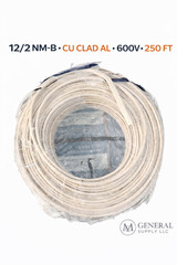 12/2 cu clad alum wire 250ft roll Copperweld