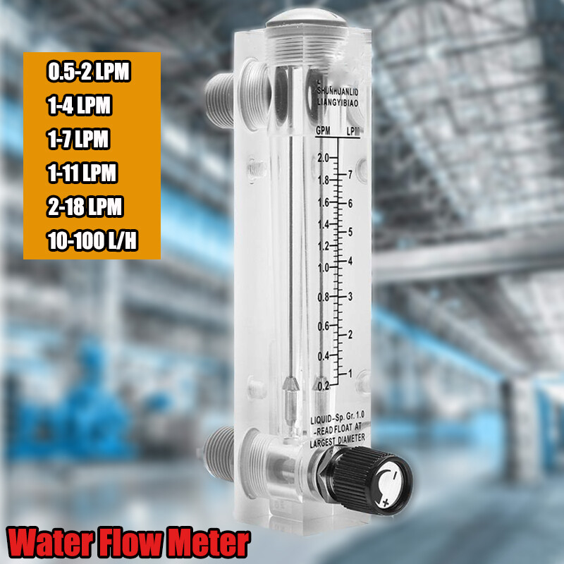 LZM-15T Liquid Flowmeter With Control Valve Panel Type 0.05-5GPM & LPM 10-100L/H
