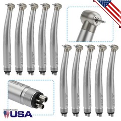 10 Packs NSK Style Dental High Speed Handpiece Push Button 4Hole Air Turbine USA
