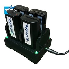 4pcs 2600mah 54344 Batteries & Charger Compatible for Trimble 5700 5800 R8 R7 R6