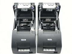 Lot of 2 Epson TM-U220B M188B Ethernet Dot Matrix POS Receipt Printer