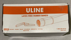 Uline S-15808-8 Rubber Band Case 1 Pounds of Rubber Bands Latex Free 5800/ Box