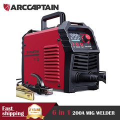 200A MIG Welder Gas /Gasless/Flux Core /Stick/Lift TIG 6IN1 Spot Welding Machine