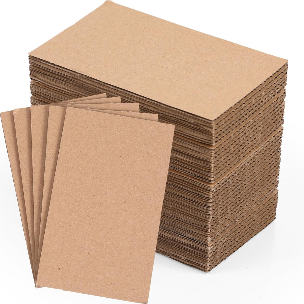 50 Pack Corrugated Cardboard Sheets 5x3in, Flat Inserts for Shipping