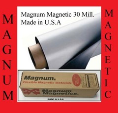 2 ROLLS 12″ width x 5 FEET 30 Mil. Blank Magnetic Sign Sheet Cars Magnum WHITE