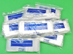 5000 Zippit Bags Reloc 2″ x 4″ Clear 2mil Zip Seal Lock Bag Reclosable 5,000 2×4