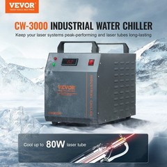 Industrial Water Chiller, CW-3000, 80W Air-Cooled Industrial Water Cooler Cooli