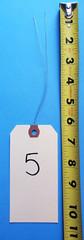 Size 5 Manila Inventory Shipping Hang Tags with Wire 2 3/8″ x 4 3/4″ Wired Tags