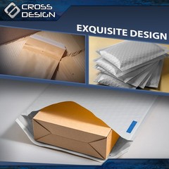 100pcs Padded Bubble Mailer Envelope 6.5” x 9.25” With Color Logo