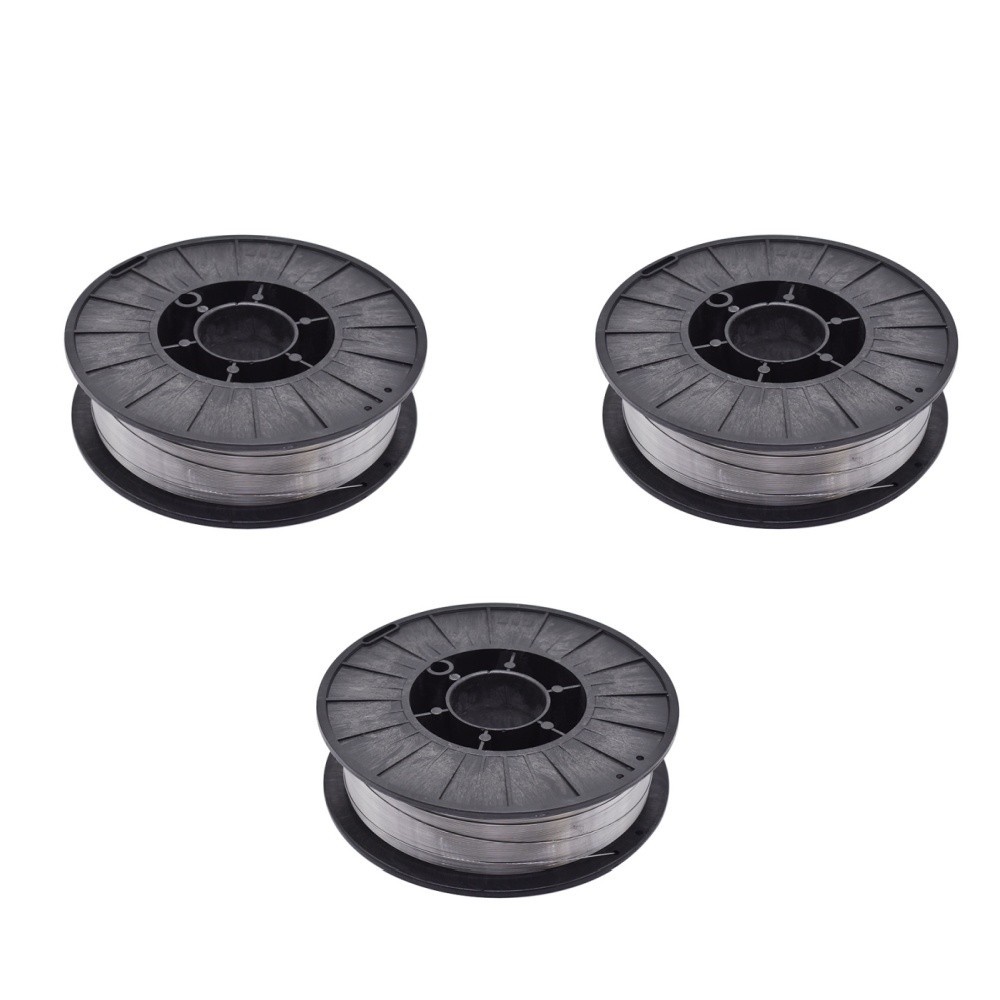 3 Pack Spool E71T-GS 0.035In Gasless Flux Core Mild Steel MIG Welding Wire 10Lb