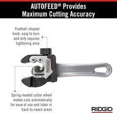 2-in-1 Close Quarters Metal Tubing Cutter with Ergonomic Ratchet Handle