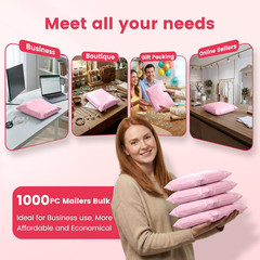 Poly Mailers 10X13 1000 Pack Bulk, Heavy Duty Self-Seal Shipping Bags for Clothi