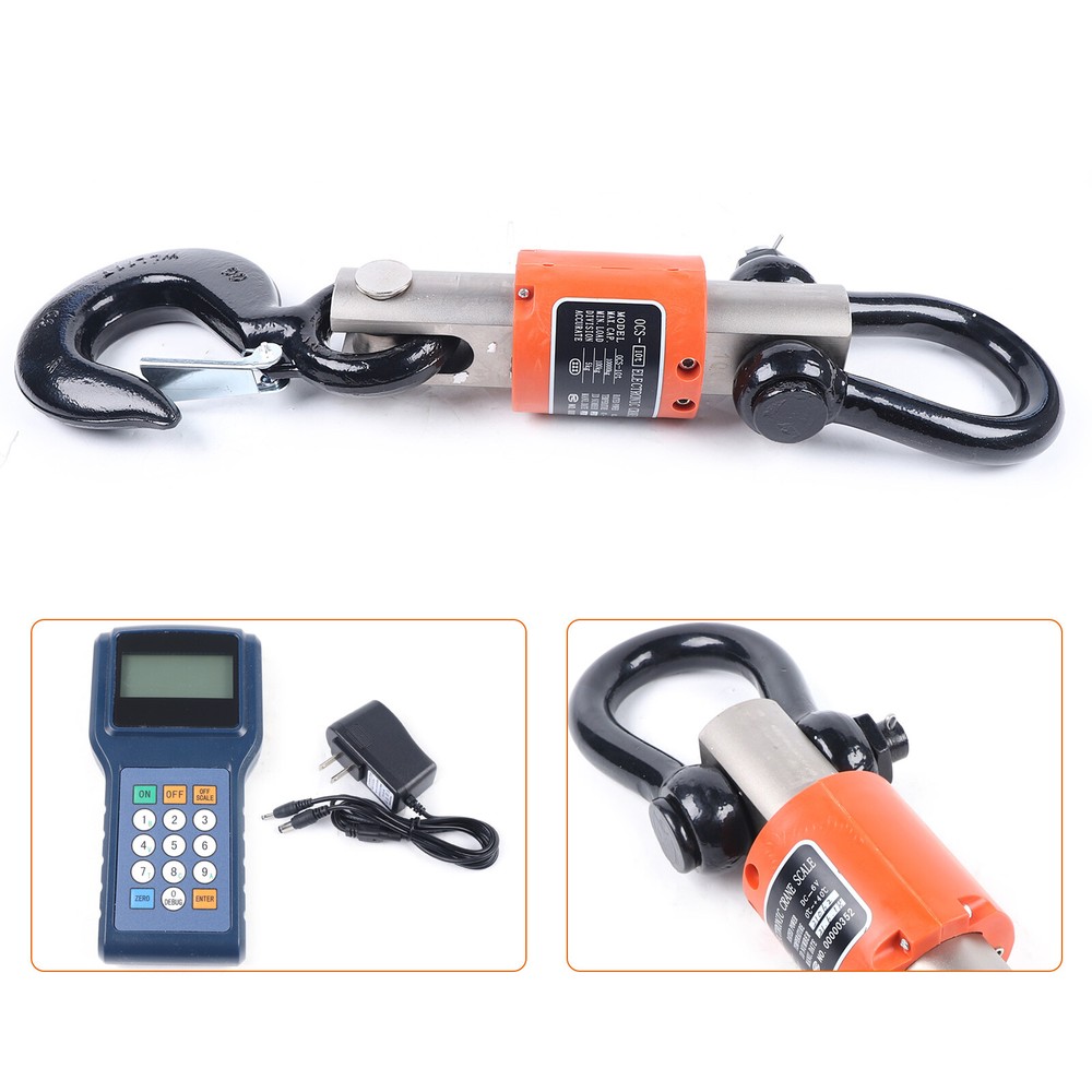 10Ton/10000Kg Electronic Digital Hanging Crane Scale Wireless Remote Lift Scale