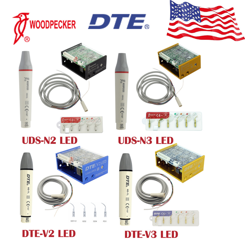 Woodpecker DTE Dental Ultrasonic Piezo Scaler LED Handpiece Satelec ACTEON/EMS
