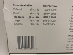 Lot Of (2) Basic Vinyl Synmax Exam Gloves 100ct Box MEDIUM BMPF3002 Latex Free