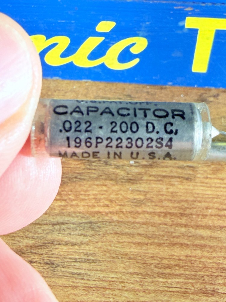 One Sprague Vitamin Q .022uF 200v NOS PIO 196P Tested Audio Guitar Tone Tube Cap