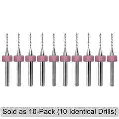 #63 / 0.95mm (0.037) Solid Carbide Drill Bit –10 Pack – CNC Factory Resharpened