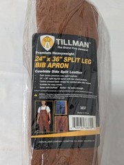 Tillman 24" X 36" Premium Side Split Cowhide Split-Leg Bib Apron 3837
