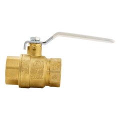 Streamline 1 in. Brass FPT Full Port Packing Gland Ball Valve