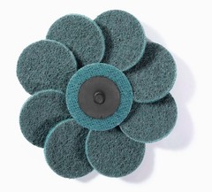 50PCS 2″ Fine Scotch Pads Roll Lock Surface Sanding Disc