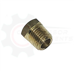 1/4″ MNPT x 1/8″ FNPT Brass Reducer Bushing Adapter / Pipe Reducer Hex Fitting