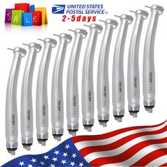 10pcs NSK Style Dental High Speed Handpiece Push Button type 4/2 Hole SANDENT-M4