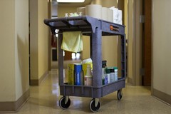 Industrial Utility Service Cart 500 lb Capacity W/ 40×17 Inch Extra Large Size
