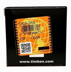 2PACK TIMKEN 6303-2RS 17X47X14MM Double Rubber Seal Ball Bearings