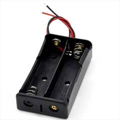 Black Plastic DIY Battery Storage Case Clip Holder Container Box Wire Lead Pin
