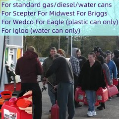 5 Gallon Gas Can Cap Replacement, for Most 1/2/3/5 Gallon Gas Cans, Portable Gas