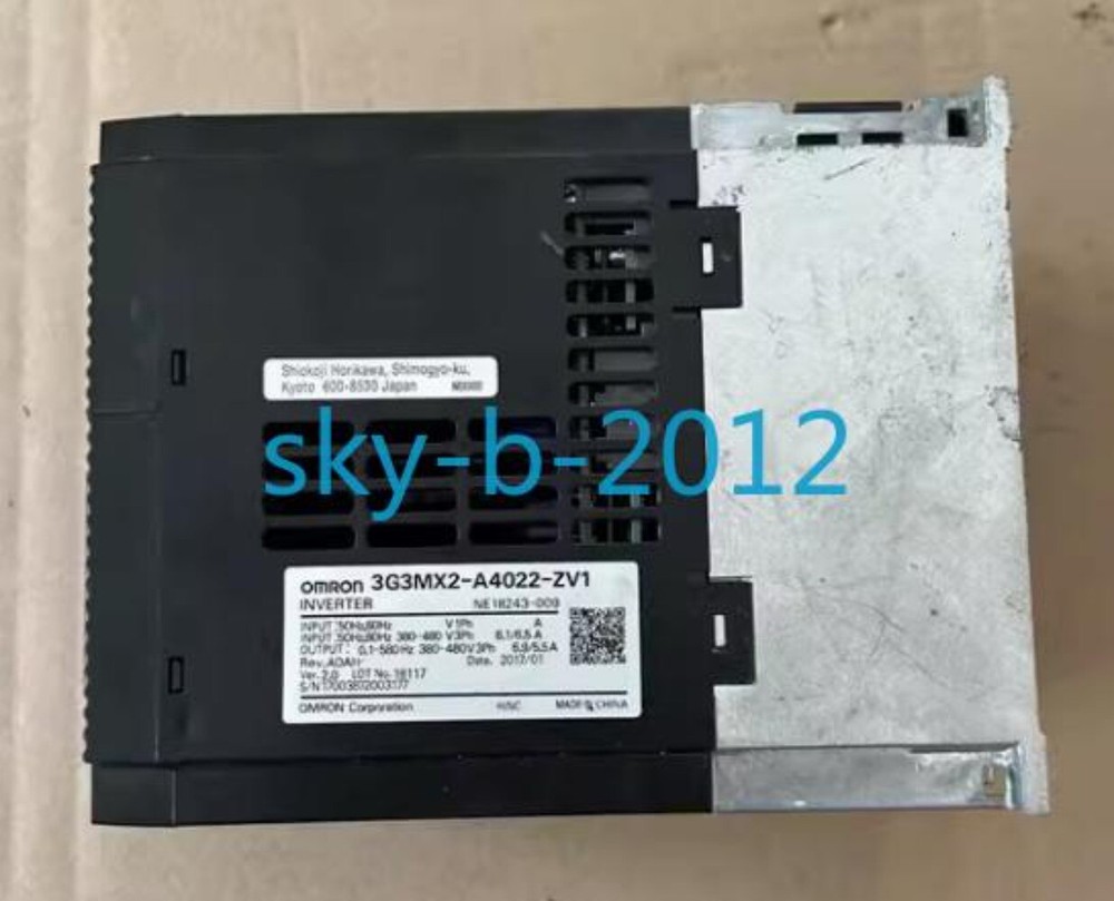 1 PCS Omron 3G3MX2-A4022-ZV1 3G3MX2 frequency converter series In good condition